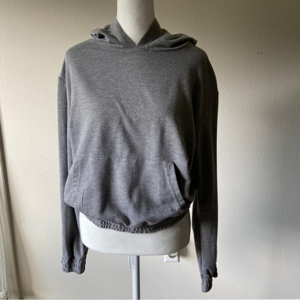 Joe's Grey Cropped Hoodie